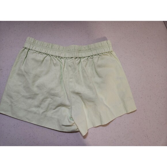 J.CREW Shorts Womens Size 0 Mint Green Pull On Canvas Elastic Flat Front Utility - Picture 2 of 3